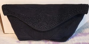 Vintage Genuine Corde By CordeCraft Navy Clutch Bag/Evening Excellent 1940s/50s - Picture 1 of 17