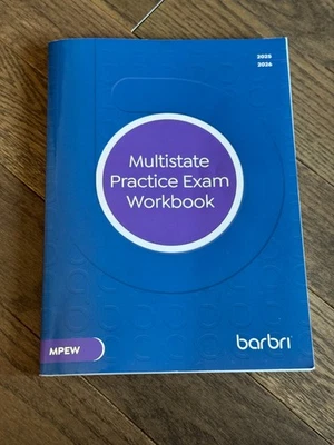 Barbri Multistate Practice Exam Bar Exam Workbook 2025/2026 - Image 1 of 4