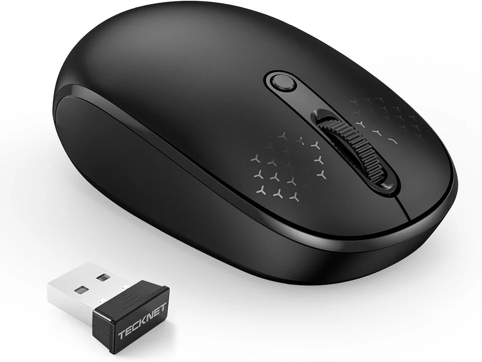Tecknet Wireless Mouse 2.4g Quiet Computer Mouse With Usb Receiver - Image 1 of 3