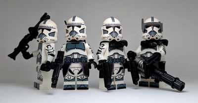 LEGO Star Wars Minifigura Clon Personalizada (4x) Kamino Security Corps Battle Pack Foto 1 de 4