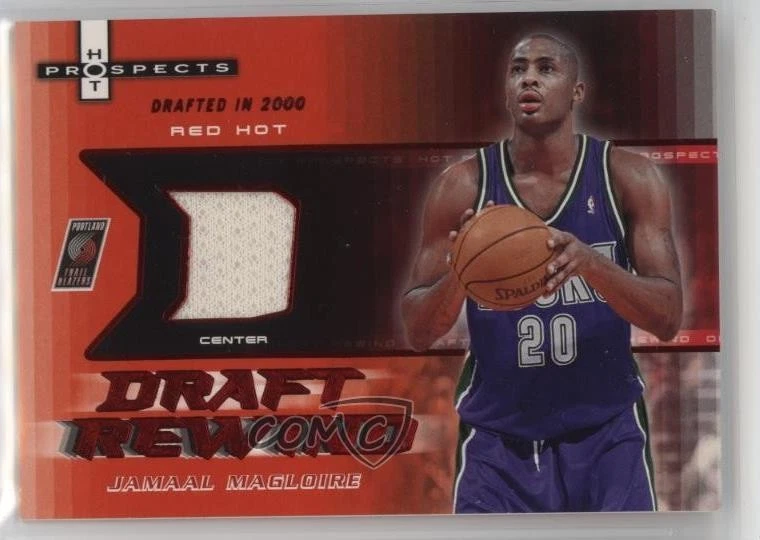 2006-07 Fleer Hot Prospects Draft Rewind Red Jersey /25 Jamaal Magloire #DR-JM - Image 1 of 2