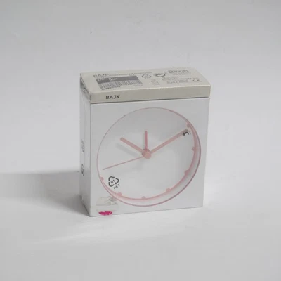 Ikea Bajk Alarm Clock Designed By Warnhammar and A. Fredriksson White And Pink - Image 1 of 3