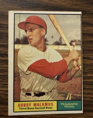 1961 Topps High # Number Bobby Malkmus  #530 Baseball Card - Image 1 of 2