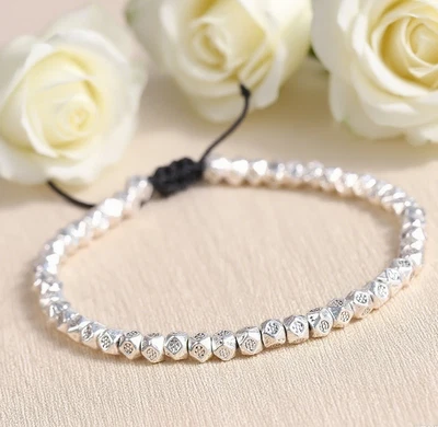 Pulsera Budista Tibetana Cuentas de Cobre Curación Suerte Protección Mujeres Hombres Regalos Foto 1 de 4