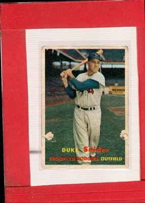 1957 Topps #170 Duke Snider Poor Dodgers ID:67479 Foto 1 de 2