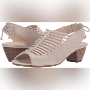 Paul Green Trisha Nubukleder Slingback mittelhoher Absatz Sandalen Cut-Out Größe 7 - Bild 1 von 14