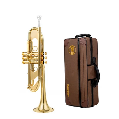 Professional TR700 Bb Trumpet Brass body Gold-Plated B Flat Trumpet Professional - Image 1 of 4