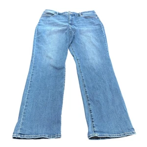 Talbots Jeans Size 16 Blue Straight Leg Pants Women Stretch Denim Rio Wash - Picture 1 of 10