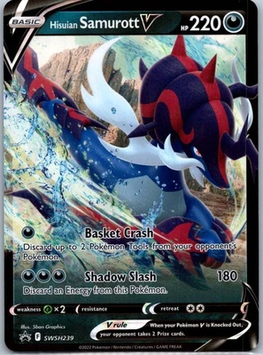 Hisuian Samurott V - Promo SWSH: Sword & Shield Promo Cards SWSH239 NM - Image 1 of 2
