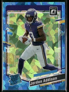 2023 Panini Donruss Optic Prizm Jordan Addison #271 Blue Ice 07/15 - Picture 1 of 2