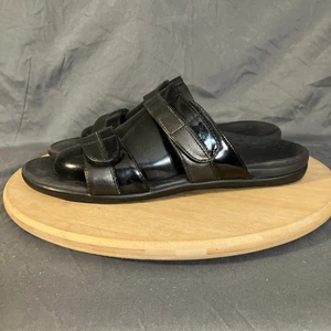 VIONIC Shore Slides Women's 11/43 Black Adjustable Strap Sandals Shoes - Picture 1 of 10
