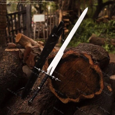 Espada Espectro de Anillo Hecha a Mano Señor de los Anillos con Placa y Funda Nazgûl Fantasía Él Foto 1 de 3