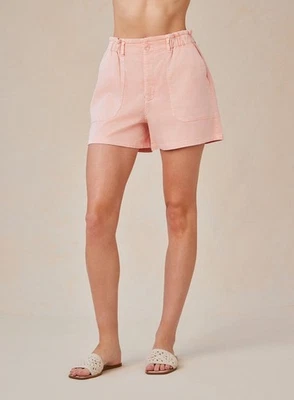 Bella Dahl Callie Ruffle Short Peach Fizz Size S NWT $114 - Image 1 of 4