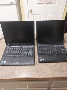 Vintage IBM ThinkPad T43 14" Laptop Pentium M/ 1GB RAM 60GB/ BIOS PASSCODE - Picture 1 of 11