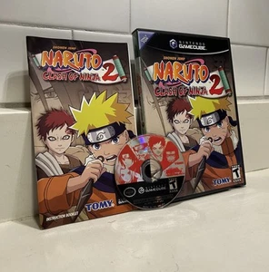 Naruto: Clash of Ninja 2 (Nintendo GameCube, 2006) Anleitung, Hülle & Spiel - Bild 1 von 8