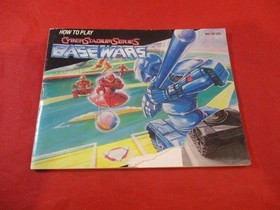 Cyber Stadium Series Base Wars Nintendo NES Instruction Manual Booklet *DAMAGED*