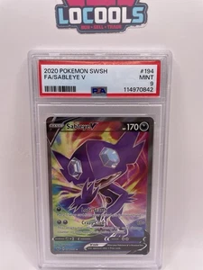 Pokemon Sableye V 194/202 PSA 9 2020 Espada y Escudo 194 PSA 9 Arte Completo - Imagen 1 de 2