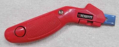 Cuchillo utilitario de hoja ranurada fija ROBERTS cortador de caja con 9 hojas adicionales * EE. UU. Foto 1 de 3