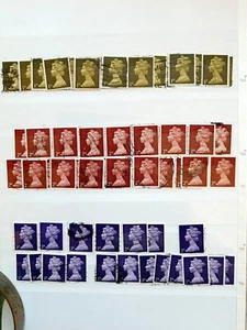 Great Britain QEII pre-decimal Machin definitives 1p - 5/- - Picture 1 of 3