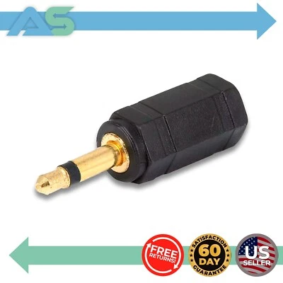 Monoprice 3,5 mm Mono Plug a 3,5 mm Adaptador Jack Estéreo - Chapado en Oro [Paquete de 10] Foto 1 de 4