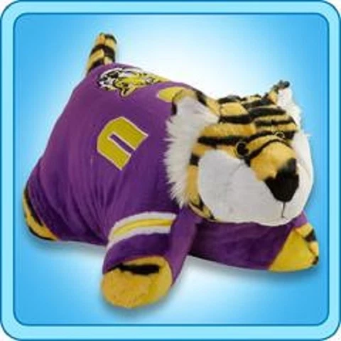 LSU Tigers  Large 18" Mascot Pillow Pet - NCAA Cover