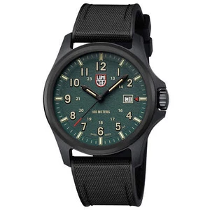 Luminox Men's Watch Atacama Field Quartz Green Dial Black Rubber Strap XL.1977 - Picture 1 of 8