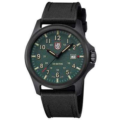 Luminox Men's Watch Atacama Field Quartz Green Dial Black Rubber Strap XL.1977 - Image 1 of 4
