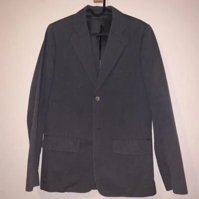 A.P.C. Men S Gray Jacket Cotton Spring/Summer/Autumn Fully Lined Vinatge French - Image 1 of 4