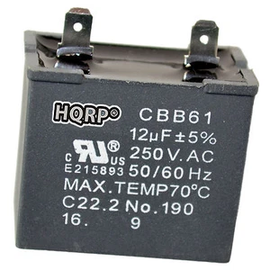 12uf Motor Capacitor for GE Refrigerators, JSU21X126 JSU21X126AOC Replacement - Picture 1 of 10