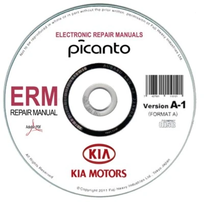 Kia Picanto (2011-2017) Manual De Taller En Cd - Imagen 1 de 4