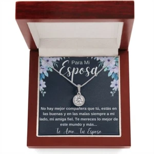 Regalo Navidad Para MI Esposa Joya Para Mujer Collar Aniversario - Imagen 1 de 7