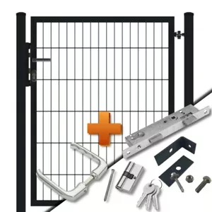 Doppelstabmattenzaun Zauntor 1-flg b=1000mm passend zu Doppel-Stab Matten Zaun - Bild 1 von 15