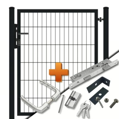 Doppelstabmattenzaun Zauntor 1-flg b=1000mm passend zu Doppel-Stab Matten Zaun - Bild 1 von 4