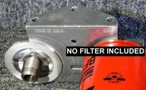 Diesel Remote 1 Micron Fuel Dual Filter Mount, NO Filters Baldwin BF7637 3/8” Fi - Picture 1 of 6