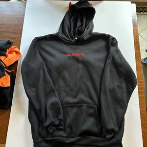 Hoodie Herren oder Damen Unisex schwarz Lil Hellboy Gr. L NEU - Bild 1 von 7