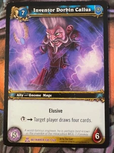 Juego de cartas coleccionables de World of Warcraft Betrayer 138/264 Inventor Dorbin Callus - Imagen 1 de 2