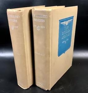 New England Aviators 2 Volume Set 1914-1920 ~ Houghton Mifflin Pilots WWI Lowell - Picture 1 of 20