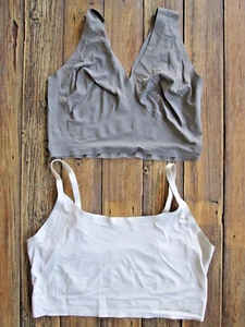 Vince Camuto + True & Co. Set Bralette XL elfenbein grau braun ungepolstert ohne Bügel - Bild 1 von 7