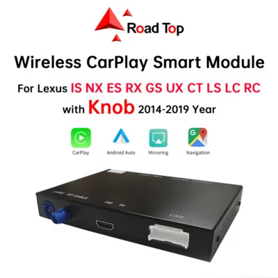 Eslabón de espejo inalámbrico Carplay para perilla Lexus IS NX ES RX RC GS UX CT LS LC 2014-19 Foto 1 de 4