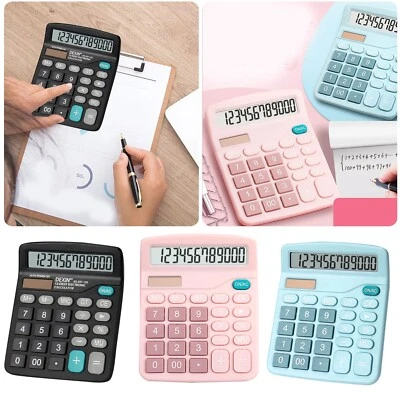 12 Bit Calculator Large Screen Power Supply For Student/Office/Desktop/Computer - Image 1 of 4
