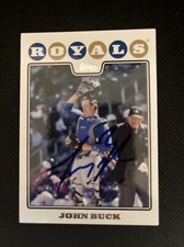 John Buck Kansas City Royals Signed Auto 2008 Topps Card #KCR8 ~ COA
