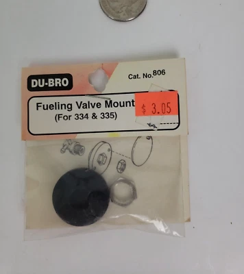 Montaje de válvula de combustible Du-Bro (para 334 y 335) DUB806 nuevo Foto 1 de 3