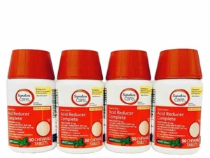 4 Pack 50ct Dual-Action Acid Reducer Complete Mint Chewable Tablets EXP: 3/2026 - Picture 1 of 4
