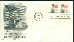 1981 bobina de número de placa FDC - Scott # 1895 - par P # 2 - Art Craft Cachet UA - Imagen 1 de 1
