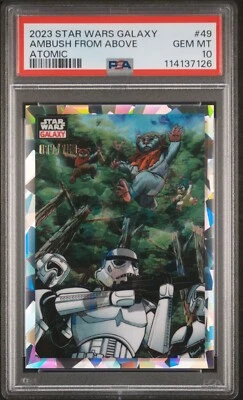 2023 Topps Chrome Star Wars Galaxy Ambush From Above Atomic /150 PSA 9 #49 - Image 1 of 2