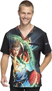 New with Tag Tooniforms Men's Doctor Strange Scrubs Top V-Neck TF700 Size Small - Picture 1 of 5