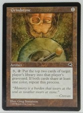 GRINDSTONE Tempest Artifact Card RARE New Never Play Collector 1997 MTG WOC 🔥
