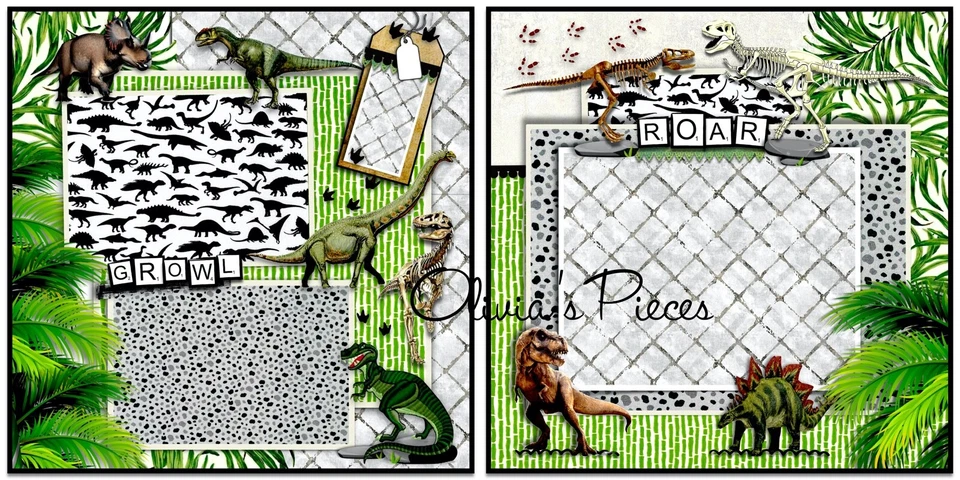 Growl Roar - Páginas de álbum de recortes impresas - OliviasPieces Foto 1 de 1