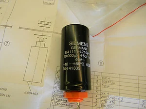 Neu* Siemens Kondensator B41111-L7109-T 10000Mf 40V B2 - Bild 1 von 2