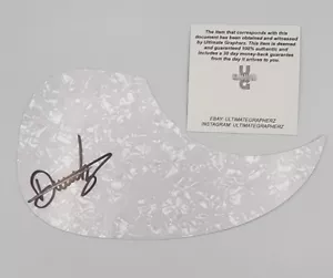 DANIELA "DANY" VILLARREAL LEAD SINGER THE WARNING SIGNED PICKGUARD COA - Picture 1 of 1